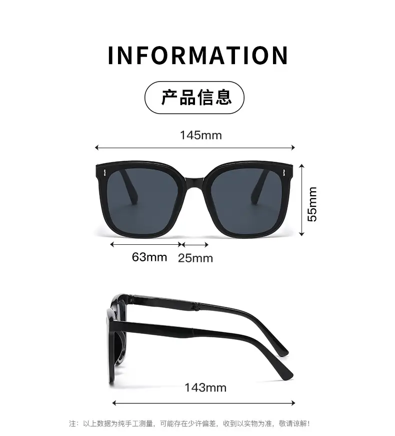 New Folding Sunglasses Anti-UV Large Frame Polarized β feature 4