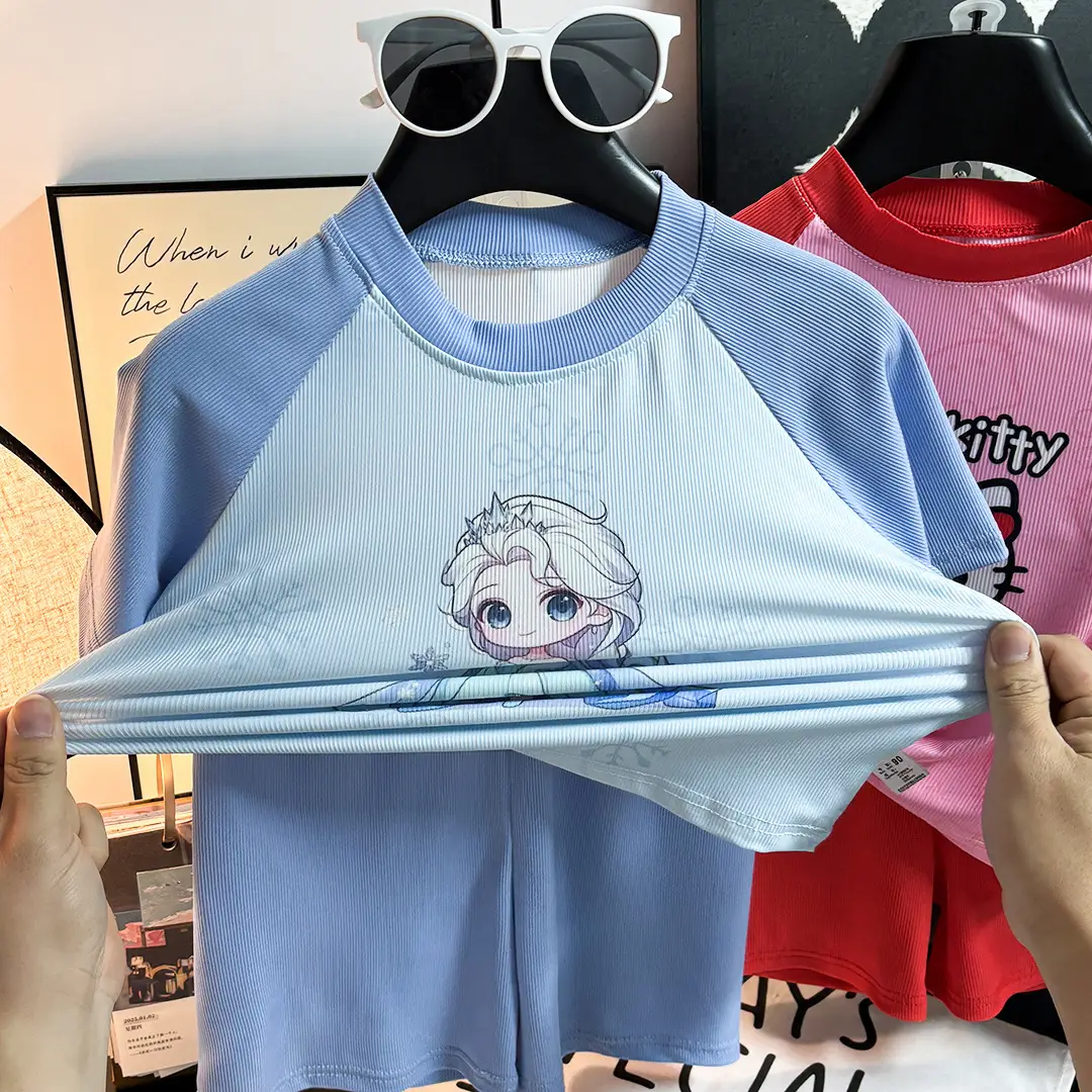Boys Cartoon T-Shirt Grey Light Blue Short Sleeve — feature 8