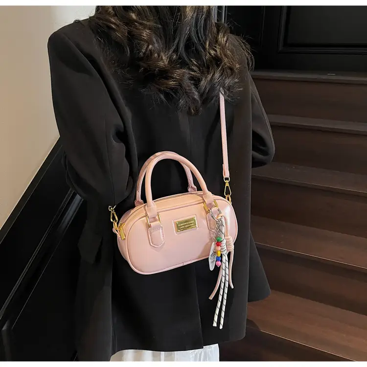 Women's Pink Crossbody Bowling Bag 2025 New Spring Summer — feature 32
