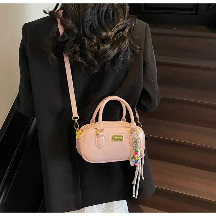 Women's Pink Crossbody Bowling Bag 2025 New Spring Summer — feature 33