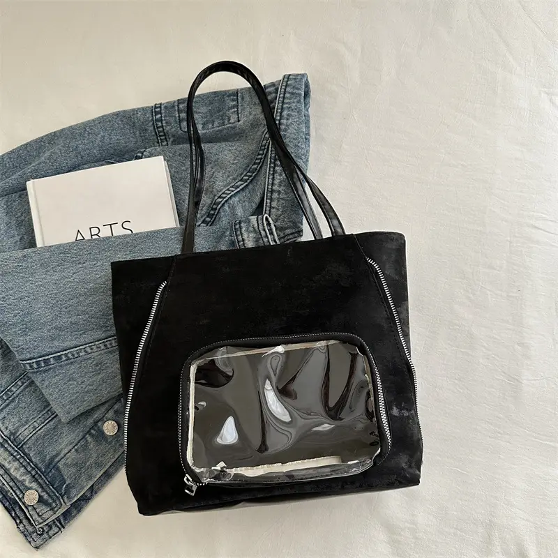 Pink Clear Window Shoulder Bag for Women - Image 2