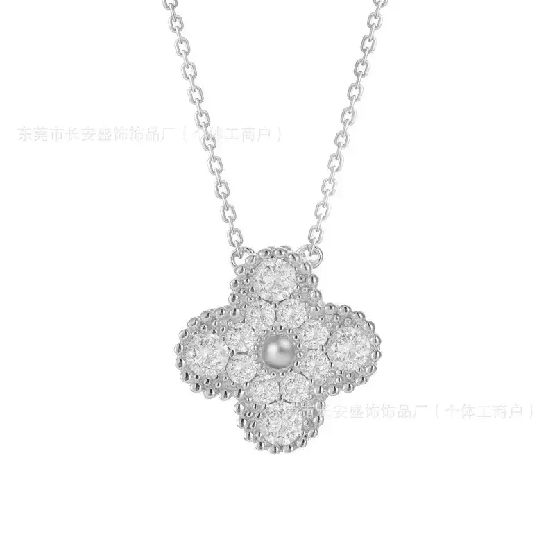 Laser Gold Four Leaf Clover Clavicle Bracelet for Women - Image 16