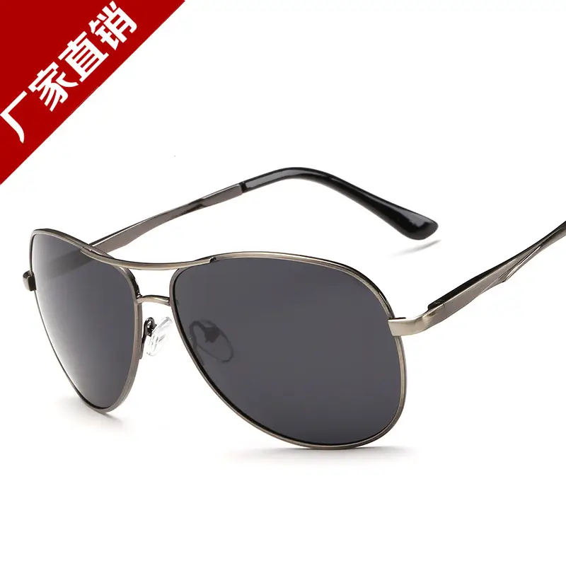 Men's Polarized UV400 Driving Sunglasses Gold Frame - Image 3