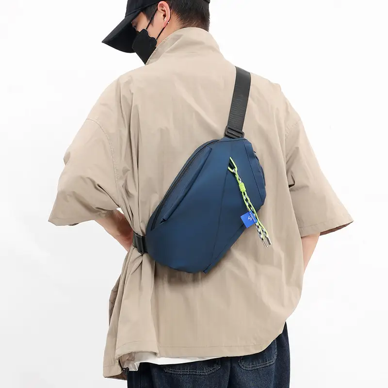 Men's Japanese Style Crossbody Bag Black Casual Sports
