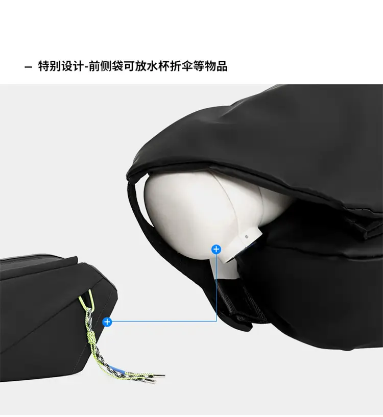 Men's Japanese Style Crossbody Bag Black Casual Sports — feature 10