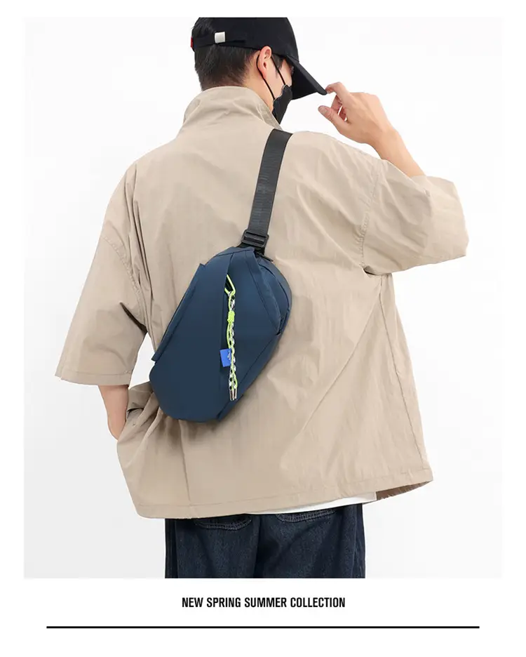 Men's Japanese Style Crossbody Bag Black Casual Sports — feature 14