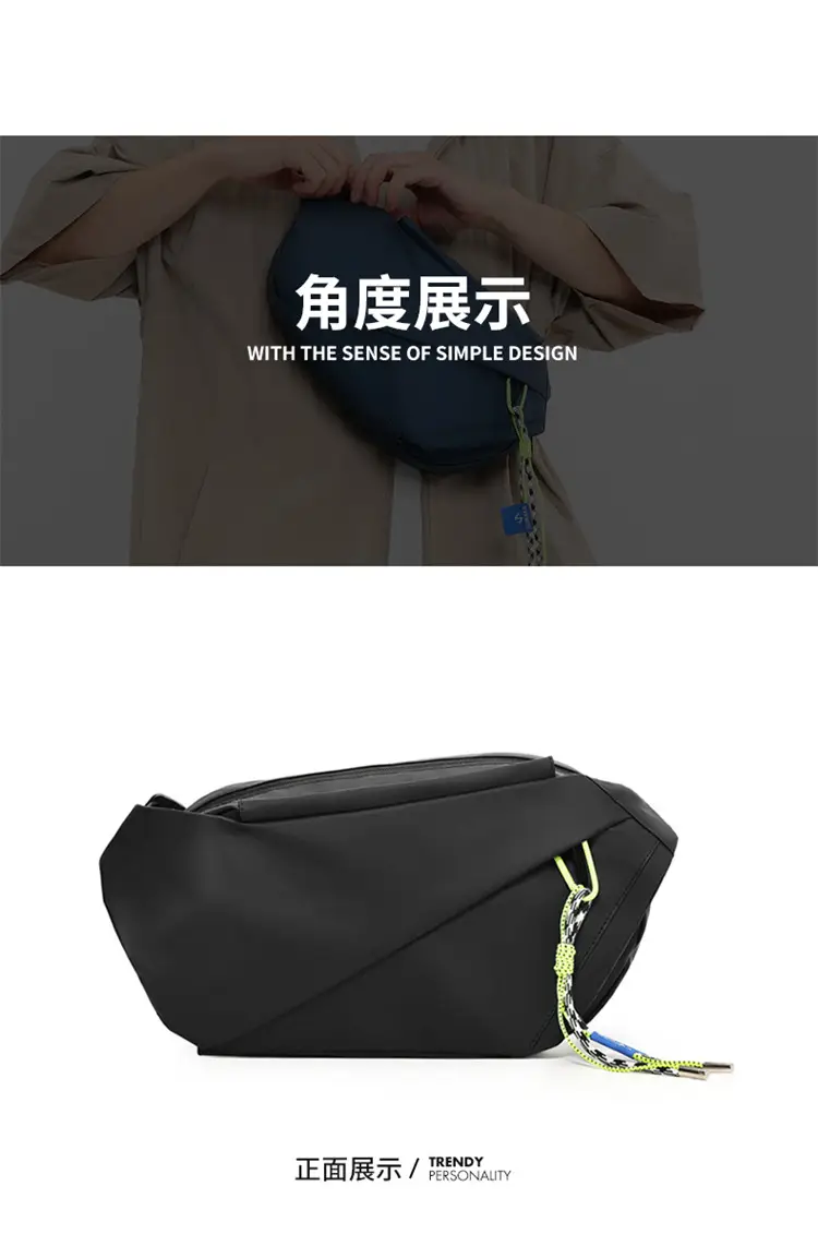 Men's Japanese Style Crossbody Bag Black Casual Sports — feature 17
