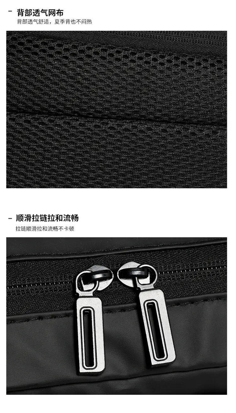 Men's Japanese Style Crossbody Bag Black Casual Sports — feature 24