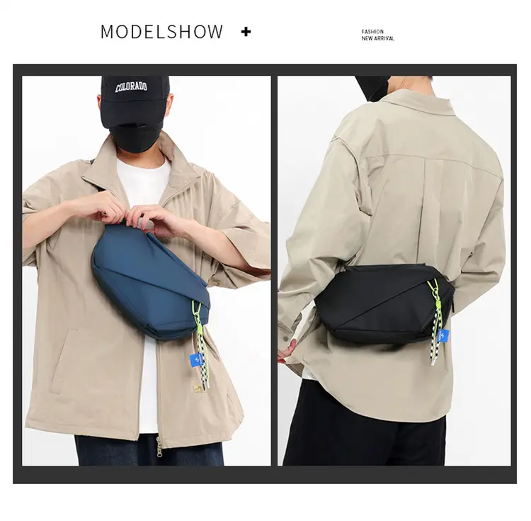 Men's Japanese Style Crossbody Bag Black Casual Sports — feature 4