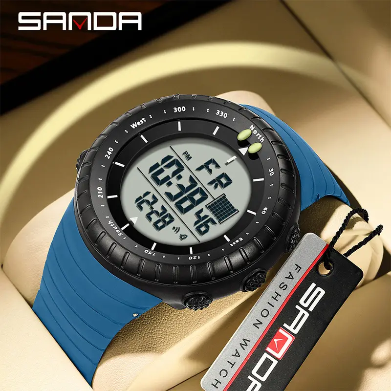 Sanda Men's Multifunctional Sports Electronic Watch Multi Color - Image 25
