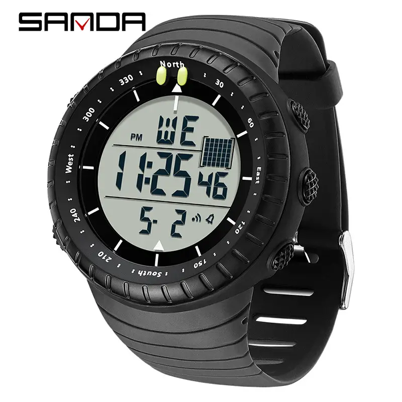 Sanda Men's Multifunctional Sports Electronic Watch Multi Color - Image 2