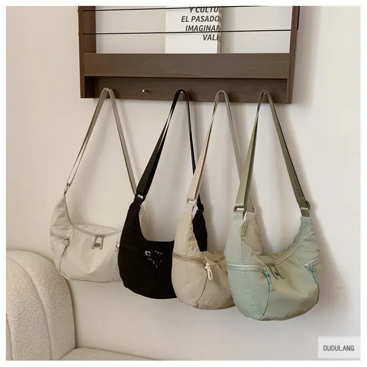 Women's Beige Crossbody Shoulder Bag with Zip Closure — feature 16