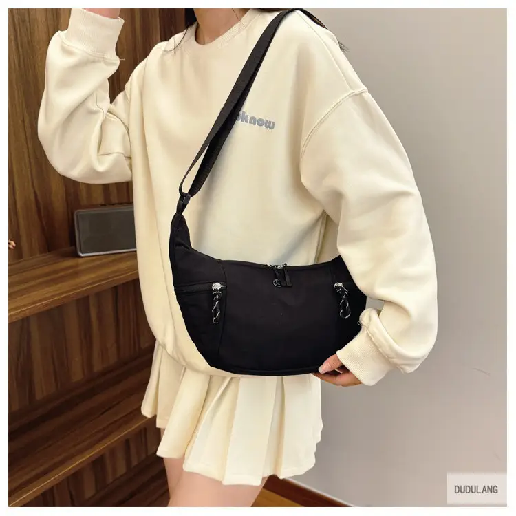 Women's Beige Crossbody Shoulder Bag with Zip Closure — feature 21