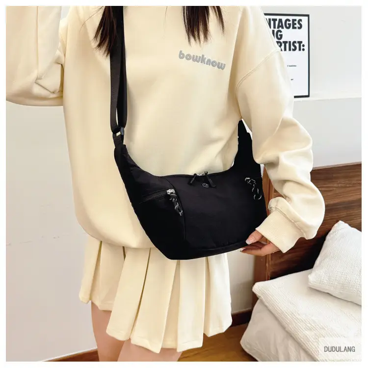 Women's Beige Crossbody Shoulder Bag with Zip Closure — feature 22