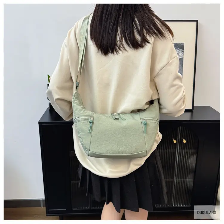 Women's Beige Crossbody Shoulder Bag with Zip Closure — feature 24