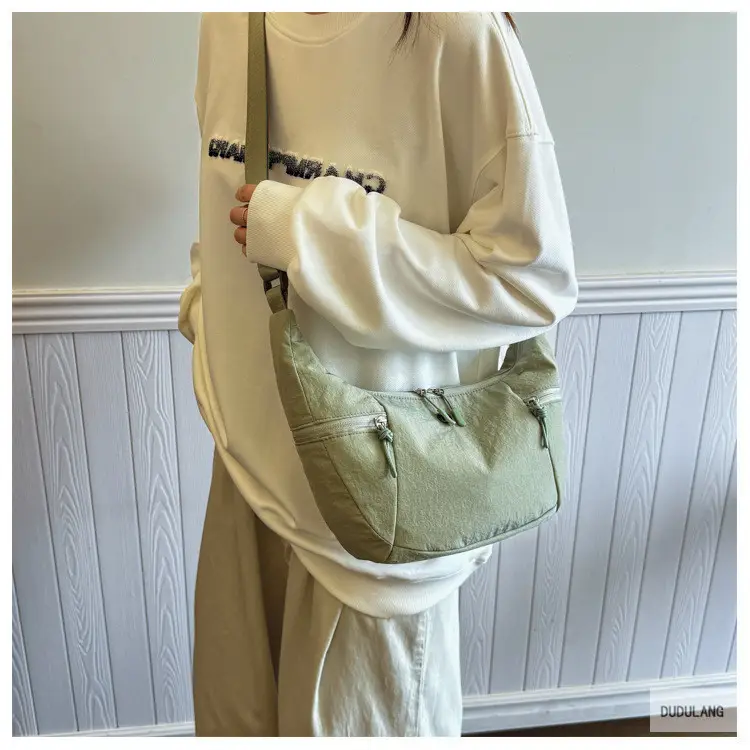 Women's Beige Crossbody Shoulder Bag with Zip Closure — feature 34