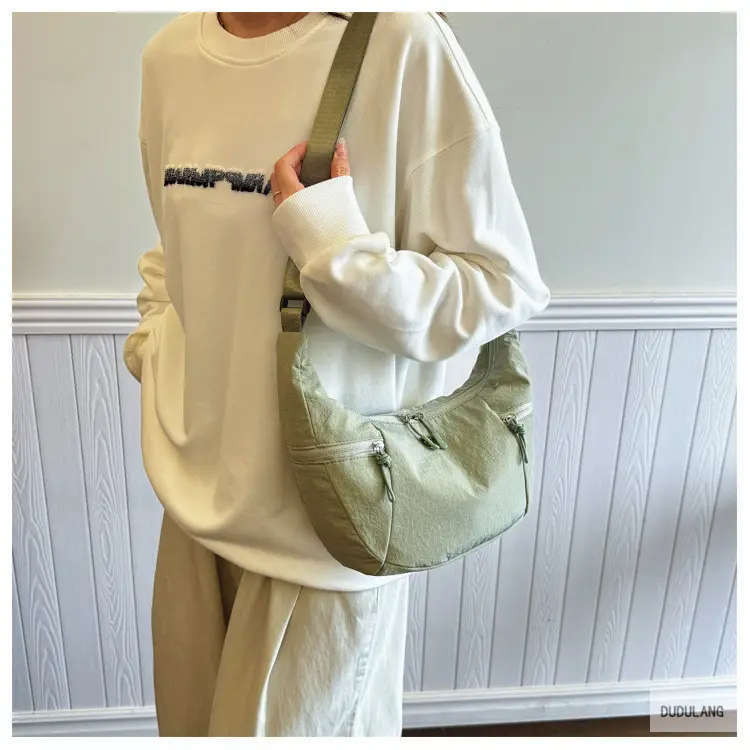 Women's Beige Crossbody Shoulder Bag with Zip Closure — feature 35