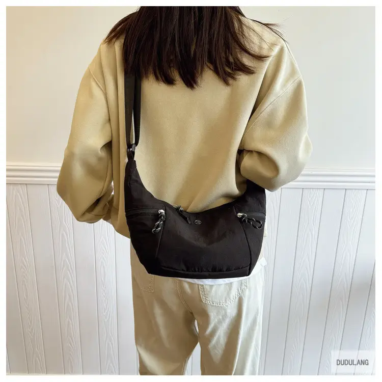 Women's Beige Crossbody Shoulder Bag with Zip Closure — feature 36