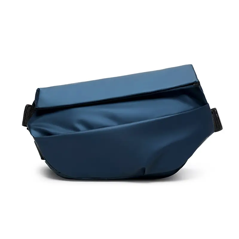 Men's Black Solid Crossbody Bag Casual Commuting Shoulder Bag - Image 3