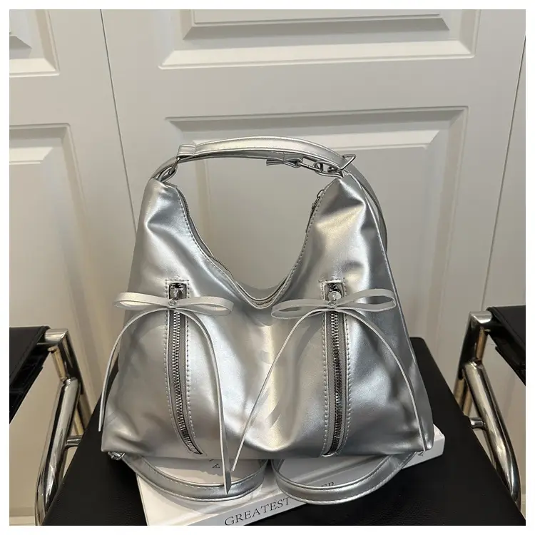2025 New Spring Bow Decoration Bag Women Fashion South Korea Tote Bag Casual Large Capacity Shoulder Bag — feature 24