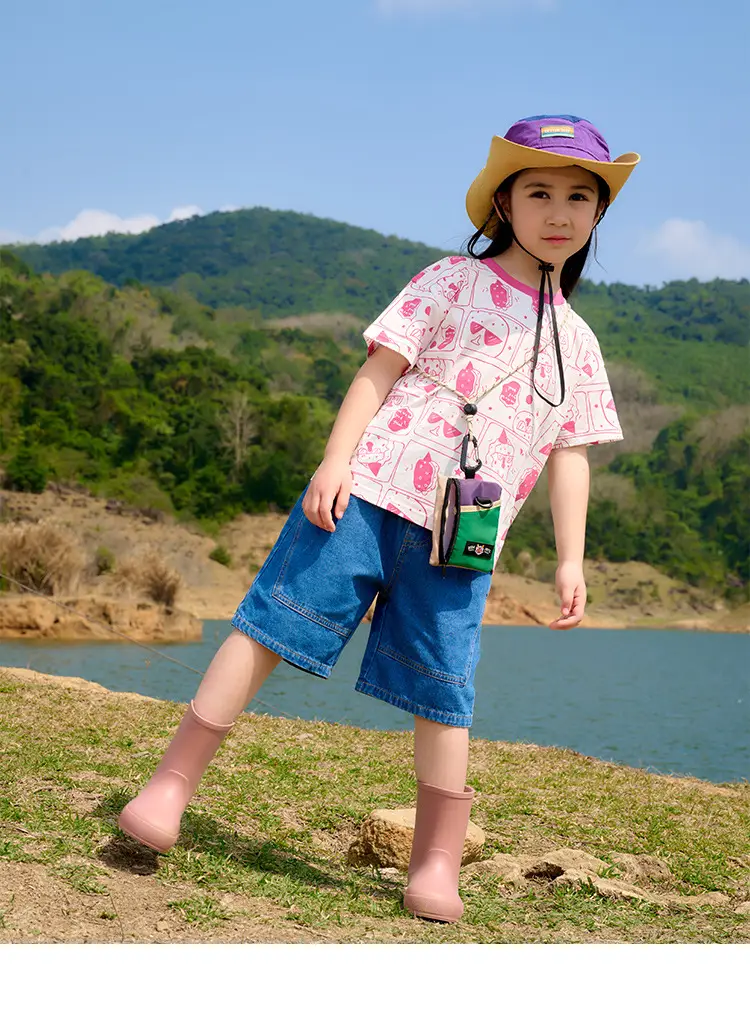 Kids Pure Cotton T-Shirt Short Sleeve Summer Wear — feature 21