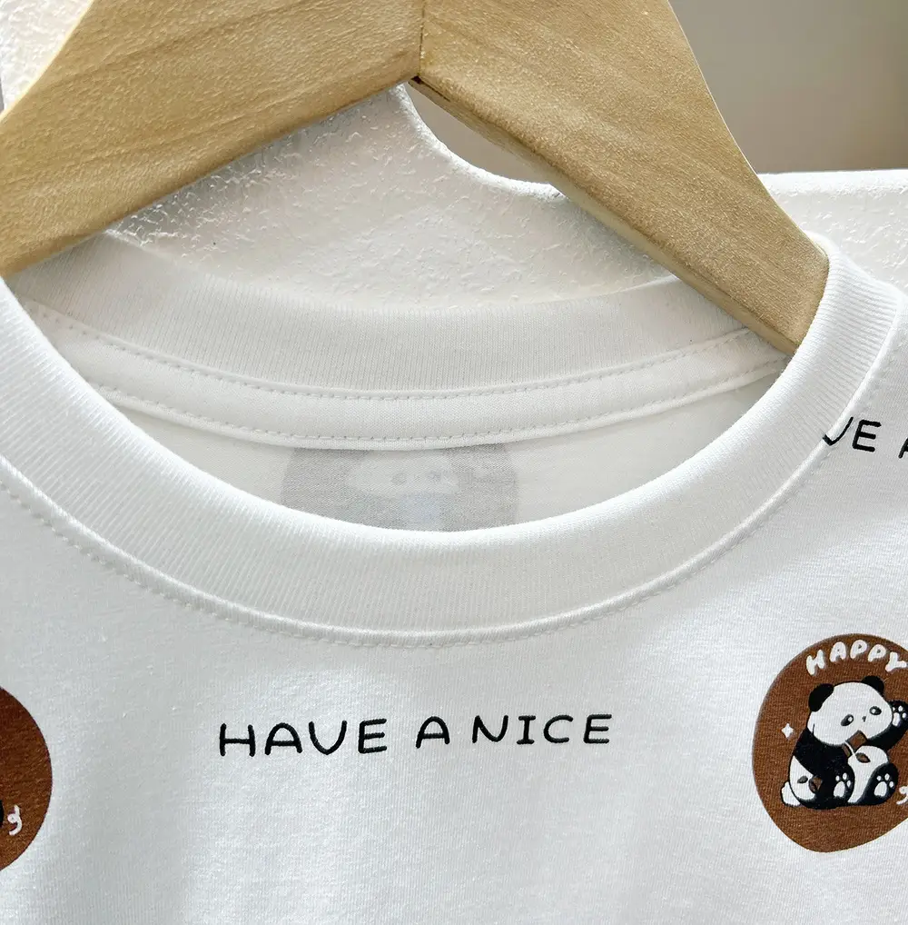 Cartoon Print Baby T-Shirt White 2025 Summer — feature 5