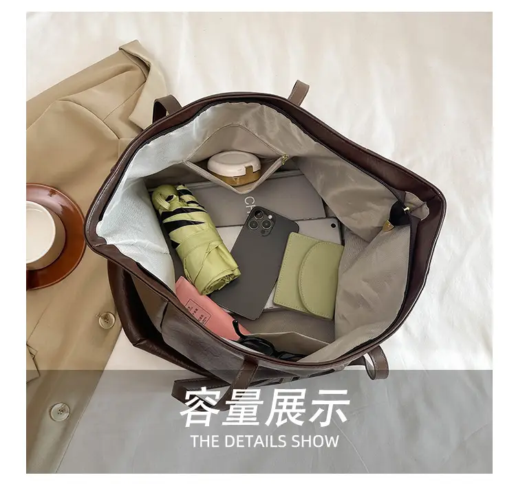 Black Leather Shoulder Bag for Women 2025 Spring Summer — feature 9