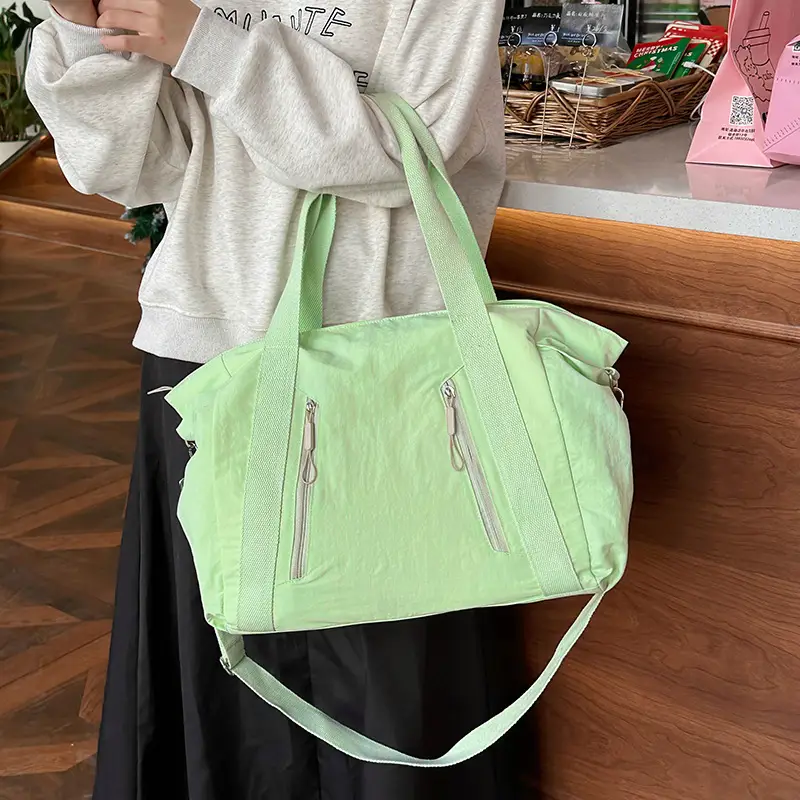 New Casual Korean Style Shoulder Bag Nylon Lightweight Large Capacity Travel Crossbody Bag - Image 11