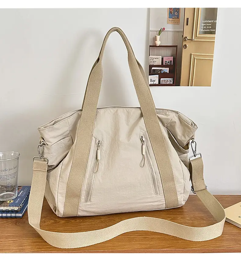 New Casual Korean Style Shoulder Bag Nylon Lightweight Large Capacity Travel Crossbody Bag — feature 13