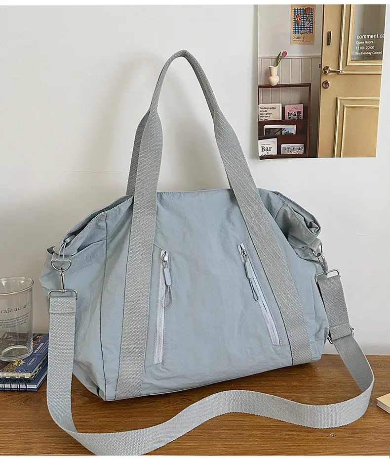 New Casual Korean Style Shoulder Bag Nylon Lightweight Large Capacity Travel Crossbody Bag — feature 15