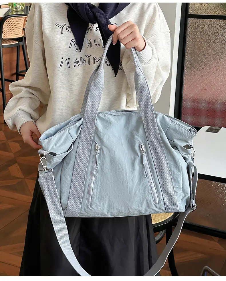 New Casual Korean Style Shoulder Bag Nylon Lightweight Large Capacity Travel Crossbody Bag — feature 34