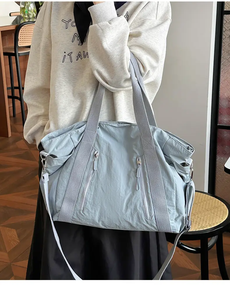 New Casual Korean Style Shoulder Bag Nylon Lightweight Large Capacity Travel Crossbody Bag — feature 38