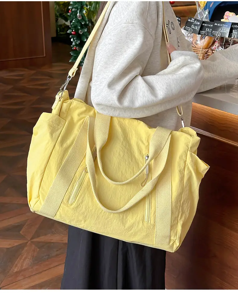 New Casual Korean Style Shoulder Bag Nylon Lightweight Large Capacity Travel Crossbody Bag — feature 41