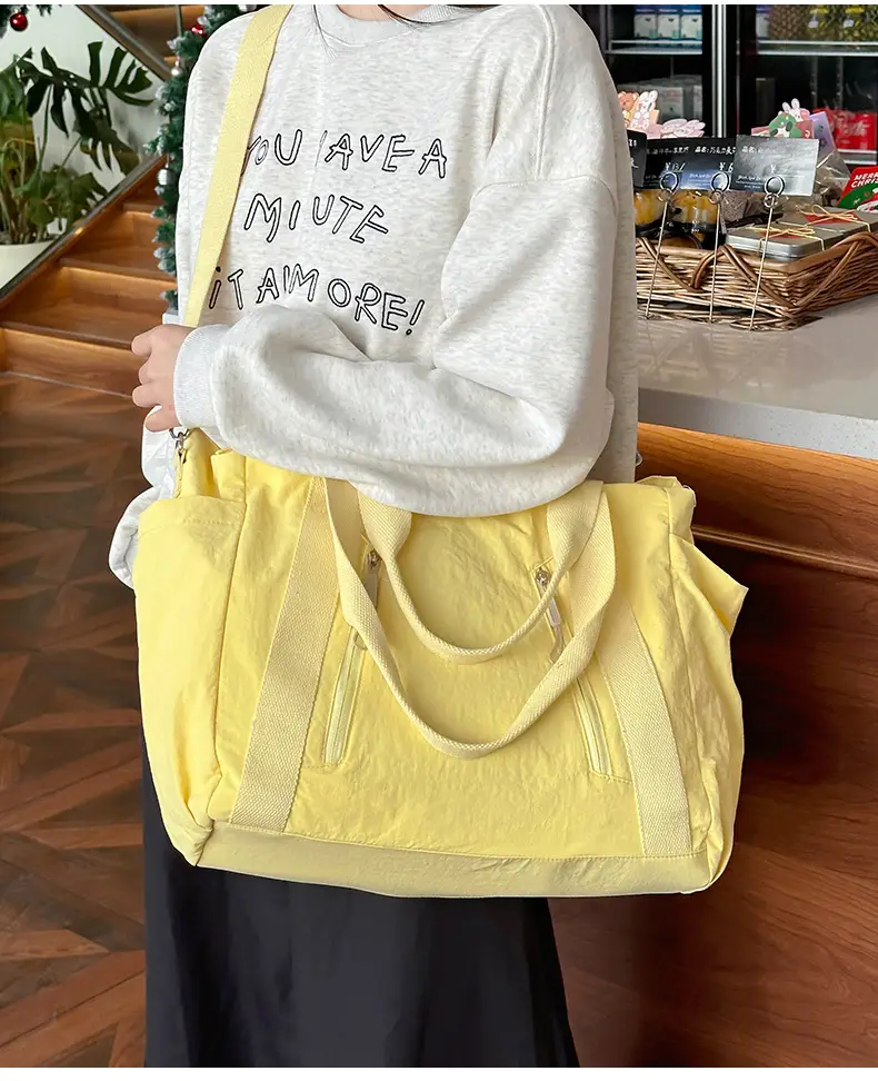 New Casual Korean Style Shoulder Bag Nylon Lightweight Large Capacity Travel Crossbody Bag — feature 43