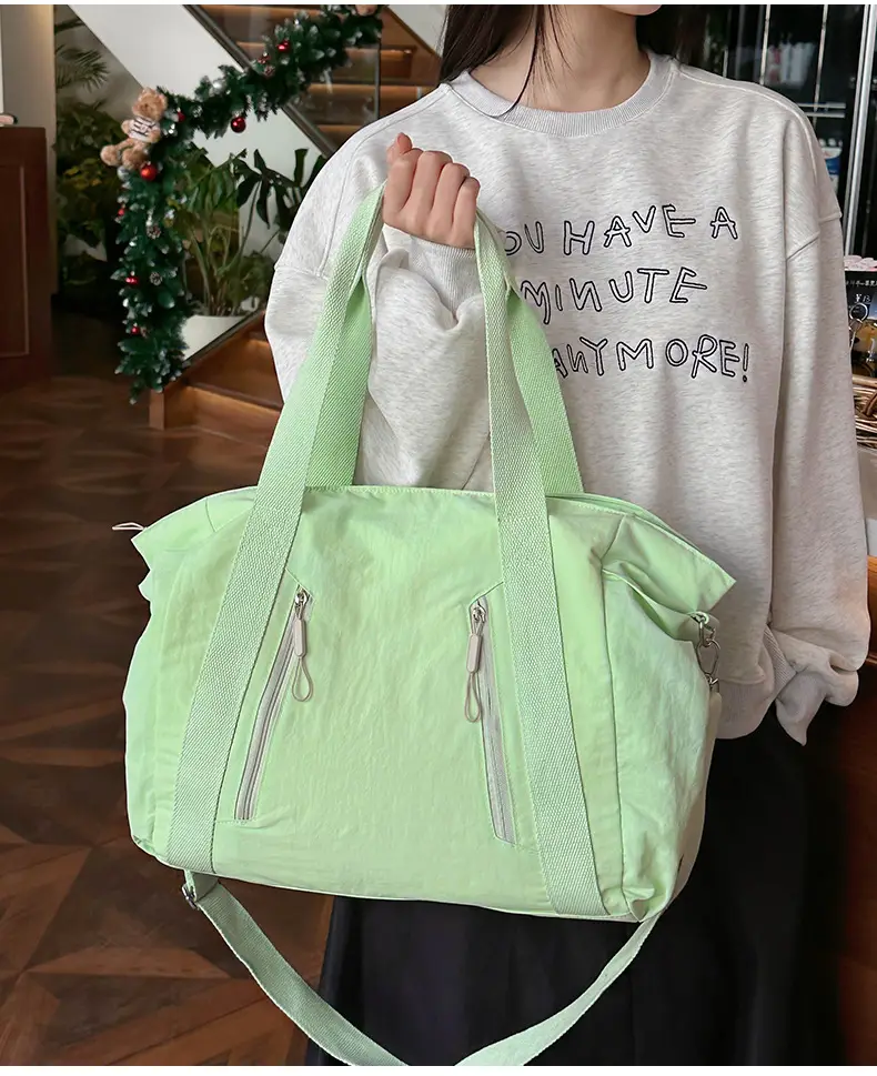 New Casual Korean Style Shoulder Bag Nylon Lightweight Large Capacity Travel Crossbody Bag — feature 44