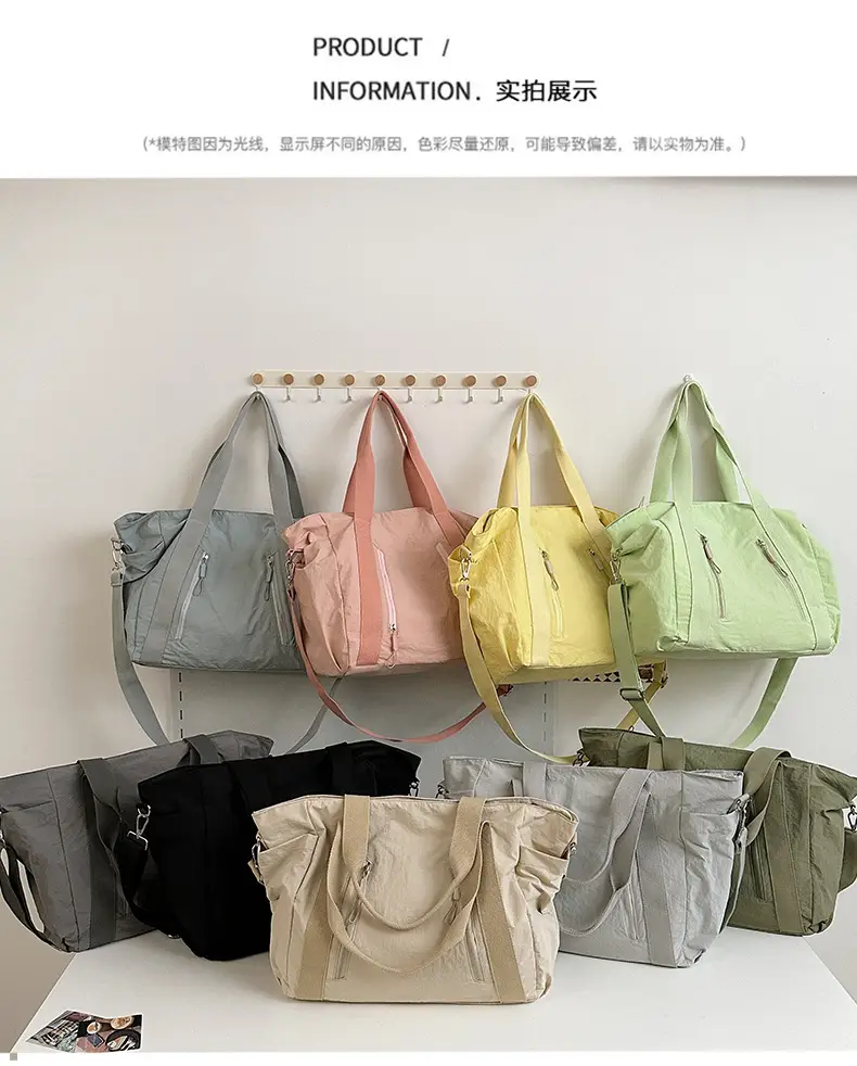 New Casual Korean Style Shoulder Bag Nylon Lightweight Large Capacity Travel Crossbody Bag — feature 7
