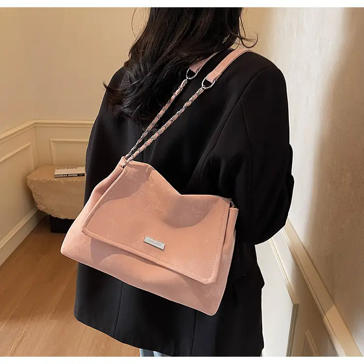 Brown Velvet Chain Shoulder Bag for Women 2025 — feature 24