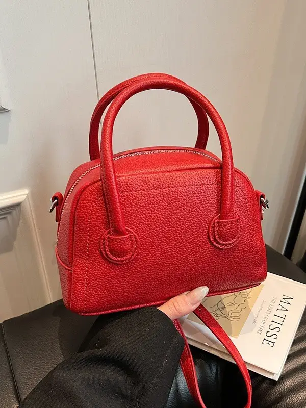 Pink Textured Shoulder Bag for Women 2025 - Image 8