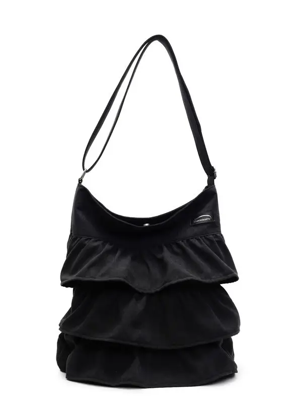 Women's Pleated Shoulder Crossbody Bag Beige Spring Summer 2025 - Image 10