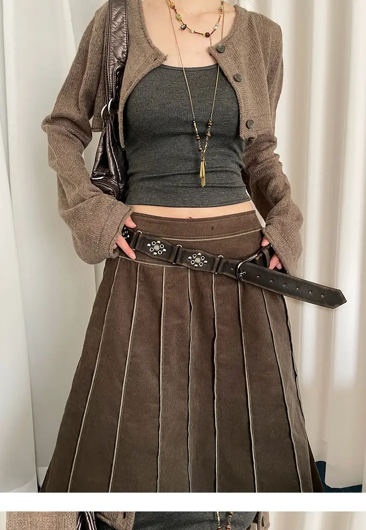 American Style Rivet Belt Women's Western Denim Style — feature 3