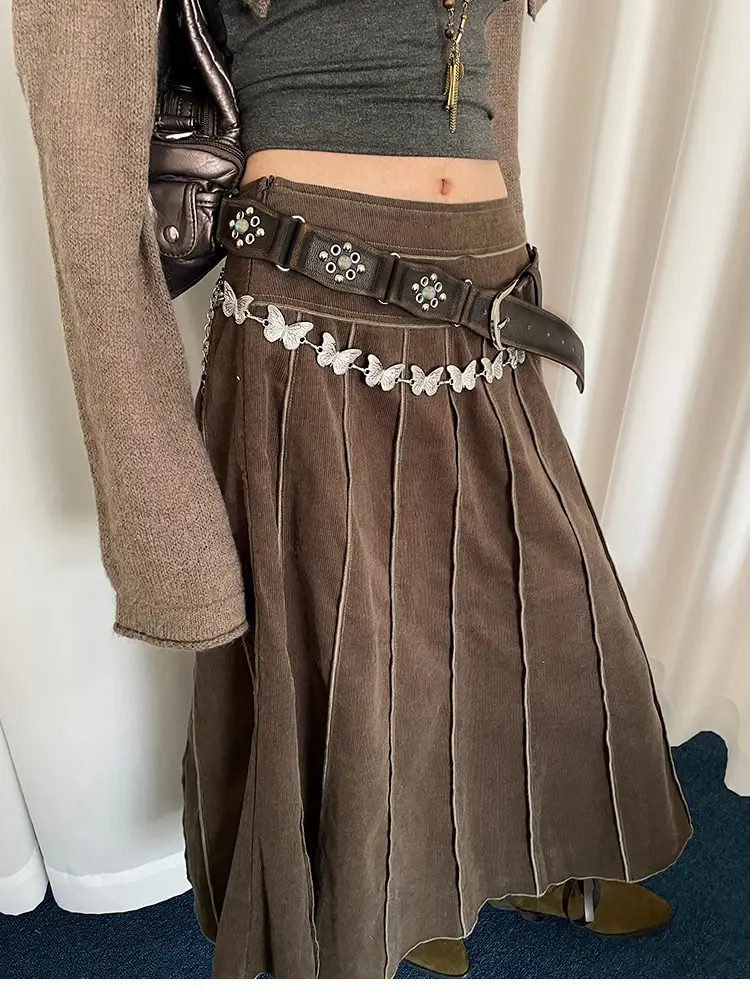 American Style Rivet Belt Women's Western Denim Style — feature 4