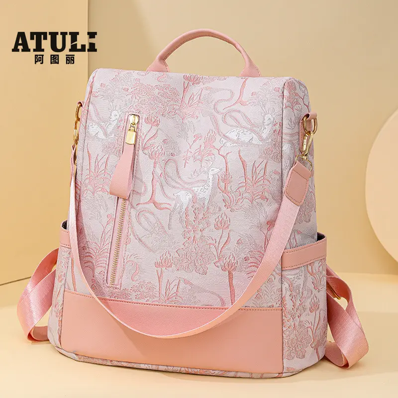 Printed Deer Backpack 2025 Fashion Large Capacity Waterproof