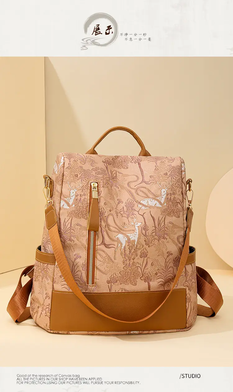Printed Deer Backpack 2025 Fashion Large Capacity Waterproof — feature 13