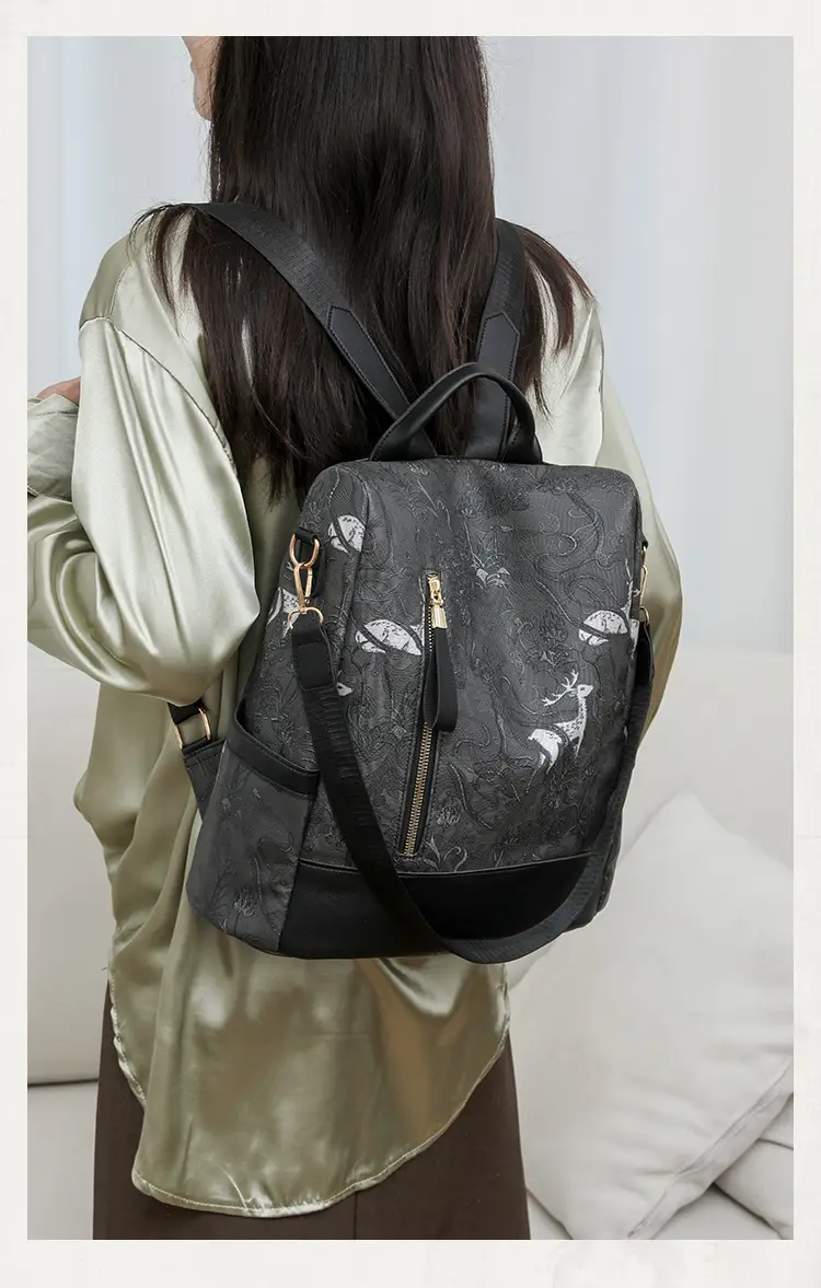Printed Deer Backpack 2025 Fashion Large Capacity Waterproof — feature 23