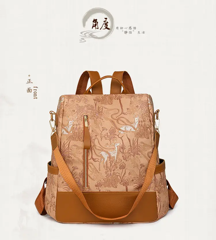 Printed Deer Backpack 2025 Fashion Large Capacity Waterproof — feature 25