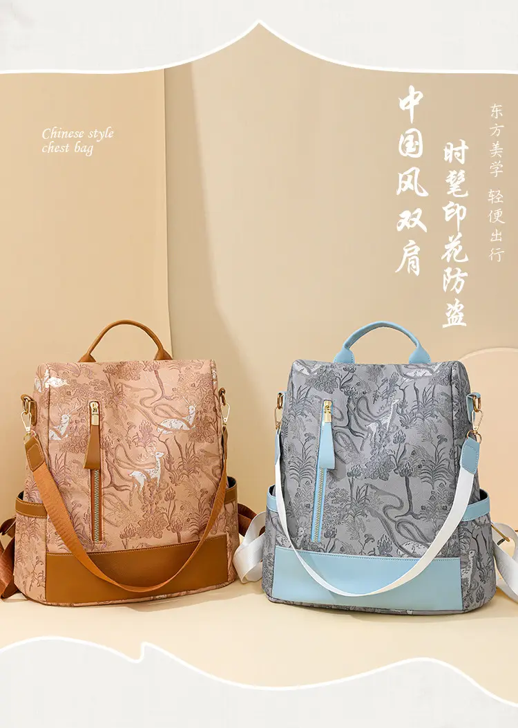 Printed Deer Backpack 2025 Fashion Large Capacity Waterproof — feature 4
