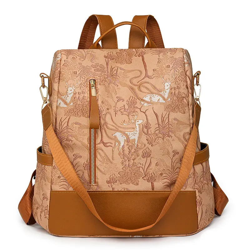 Printed Deer Backpack 2025 Fashion Large Capacity Waterproof