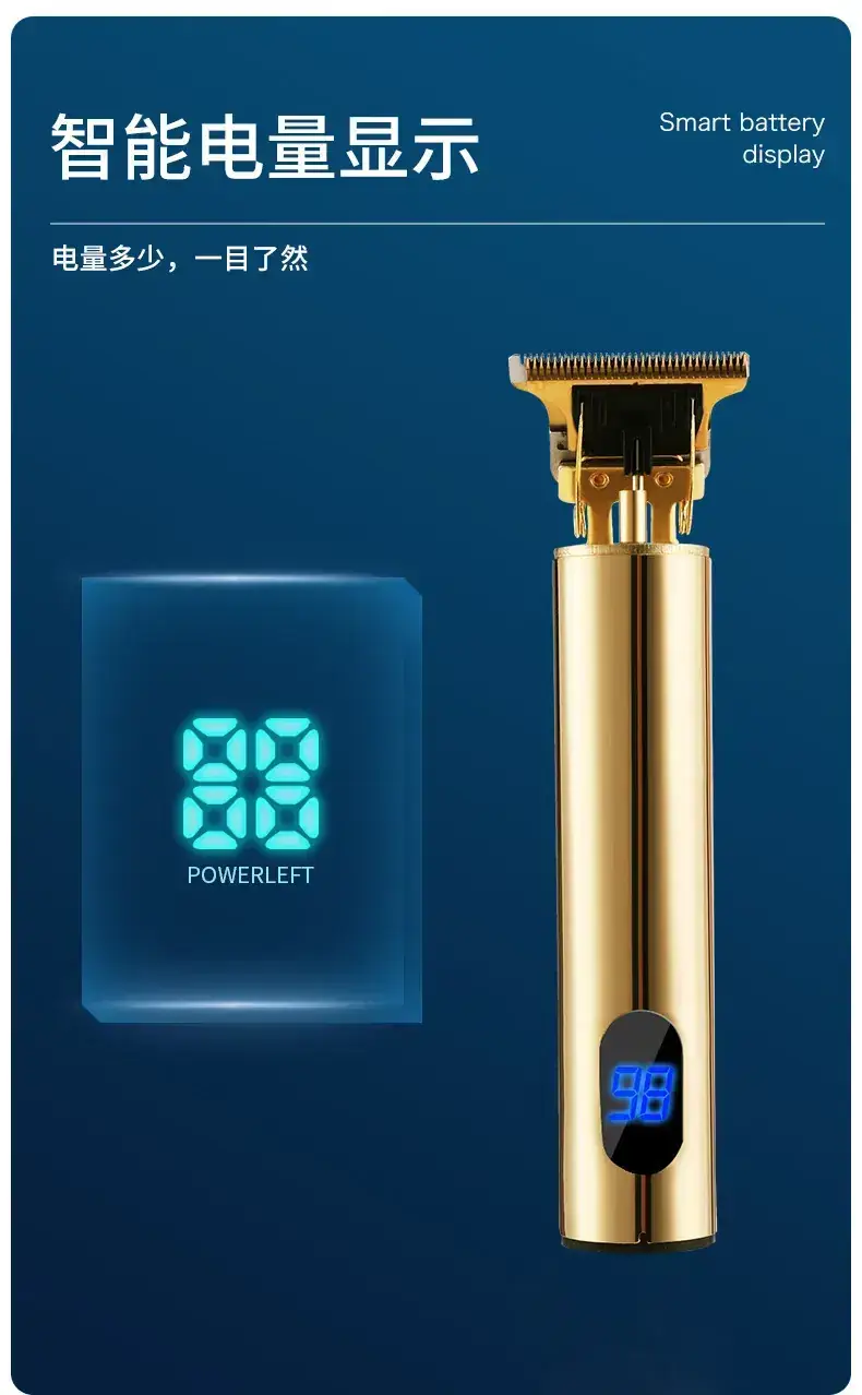 Men's Retro Electric Hair Clipper with Oil Head & 4 Blades — feature 25