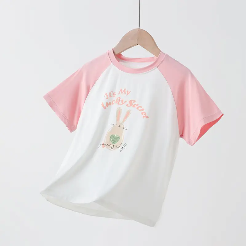 Children's Blue White Happy Bear T-Shirt - Image 13