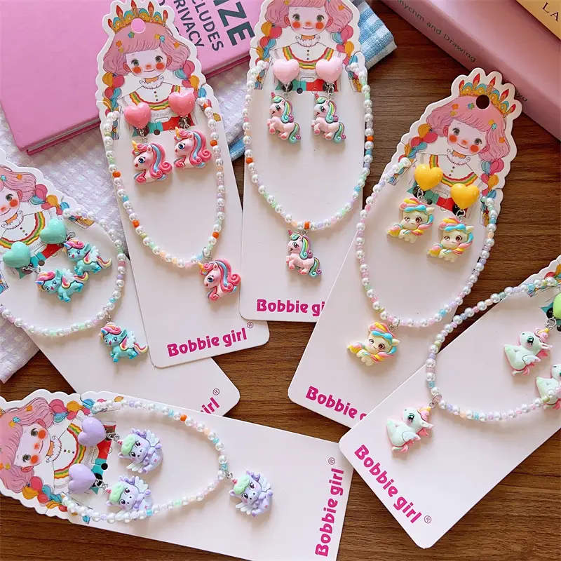 Cute Unicorn Necklace Set for Girls Summer - Image 8